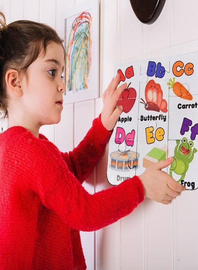 DeoDap ABCD Jigsaw Puzzle for Kids 4 Pcs - English Letters for Kids Learning, Educational Board Games for Toddlers & Preschoolers, Fun Game for Early Schooling & Gifts for Boys & Girls - Image 2